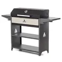 Гриль мангал на дровах из металла с крышкой барбекю Professional Optima BBQ