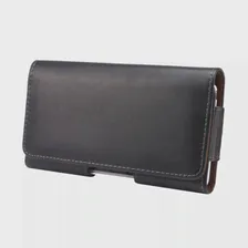 Для Bq Mobile Bq-5565L Fest (2021), Горизонтальный черный чехол для ремня с зажимом из натуральной кожи