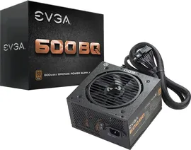 EVGA 600 BQ, 80 Plus Bronze, 600 Вт, полумодульный, вентилятор FDB, гибридный модульный, SLI/CrossFire, одинарная шина, 50 А +12 В, блок питания венти