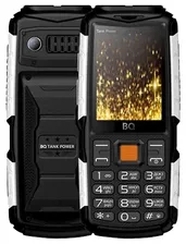 Телефон BQ 2430 Tank Power, черный серебристый