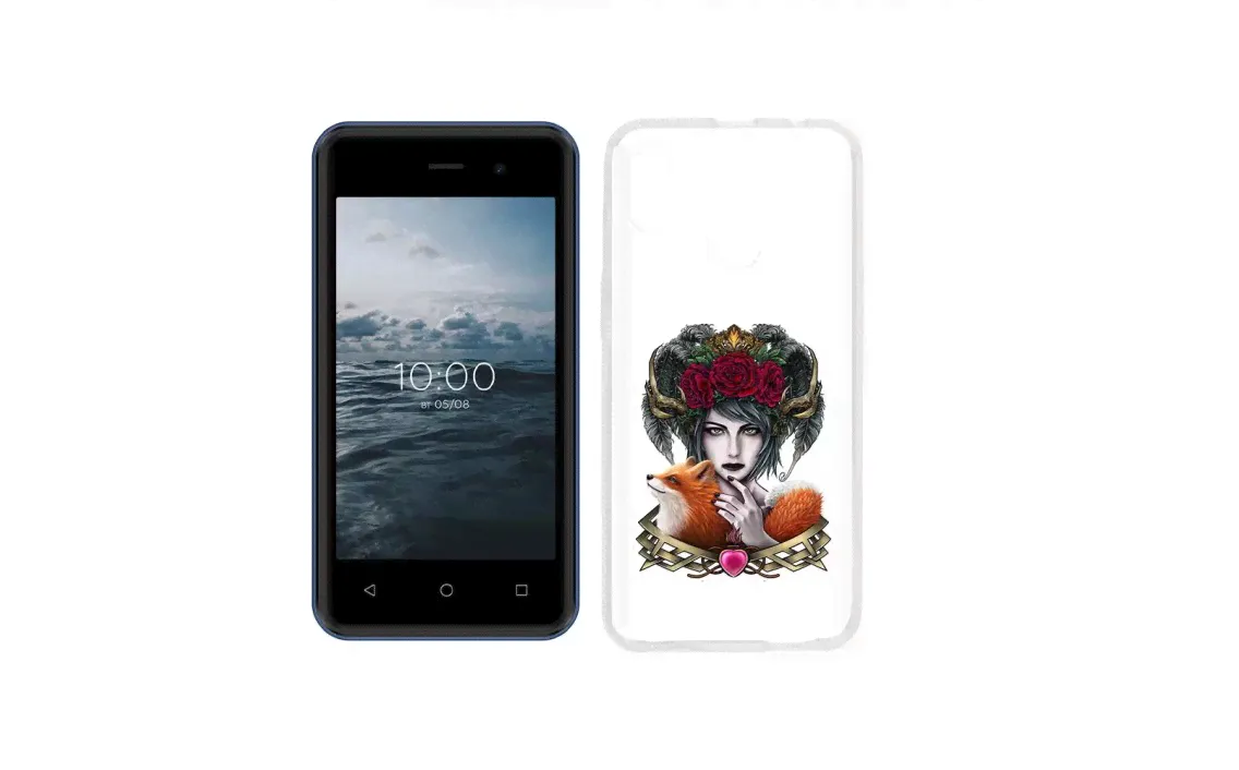 Чехол MyPads Tocco для BQ 4030G Nice Mini девушка с лисой