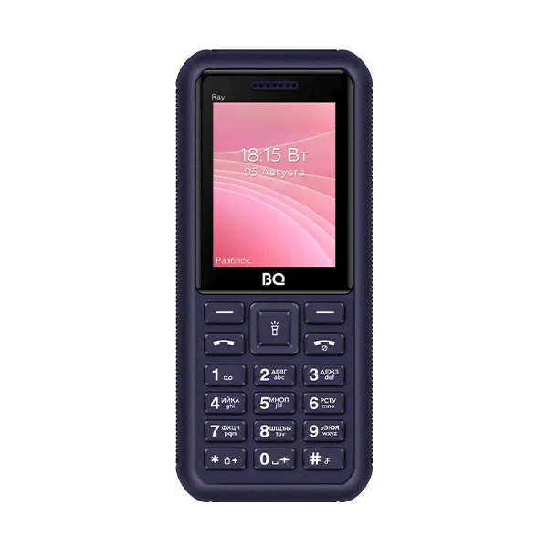 Мобильный телефон кнопочный Мобильный телефон кнопочный BQ 2454 Ray Blue-0