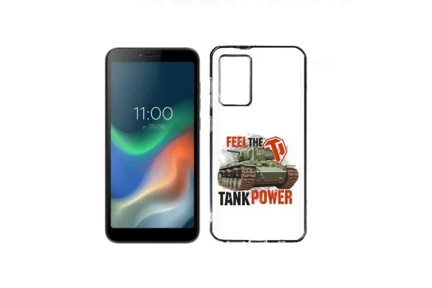 Чехол задняя-панель-накладка-бампер MyPads Танк для BQ 5765L Clever противоударный